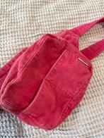 Roze Corduroy Schoudertasje, Sieraden, Tassen en Uiterlijk, Tassen | Damestassen, Ophalen of Verzenden, Zo goed als nieuw, Roze
