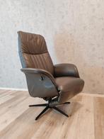Hjort Knudsen leren design relax fauteuil handmatig, Huis en Inrichting, Fauteuils, Leer, Ophalen of Verzenden, Zo goed als nieuw