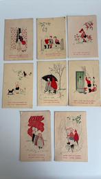 9 kinderkaarten. Met liedtekst. Rond 1950. Evt.per stuk., Verzamelen, Ansichtkaarten | Themakaarten, Ophalen of Verzenden, 1940 tot 1960