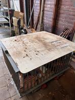 Metalen Krat met Houten Inhoud, Gebruikt, 100 cm of meer, 60 cm of meer, Ophalen of Verzenden