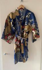 Kimono blauw met bloemen - Maat M, Ophalen of Verzenden, Nieuw, Maat 38/40 (M)