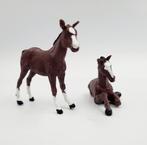Britains England 2 donkerbruine veulens met witte bles, Ophalen of Verzenden