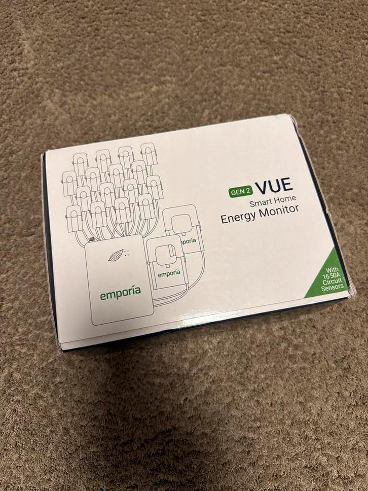 Emporia Vue Gen 2 Smart Home Energiemonitor - Nieuw!, Doe-het-zelf en Verbouw, Alarmsystemen, Nieuw, Detector, Sensor of Melder