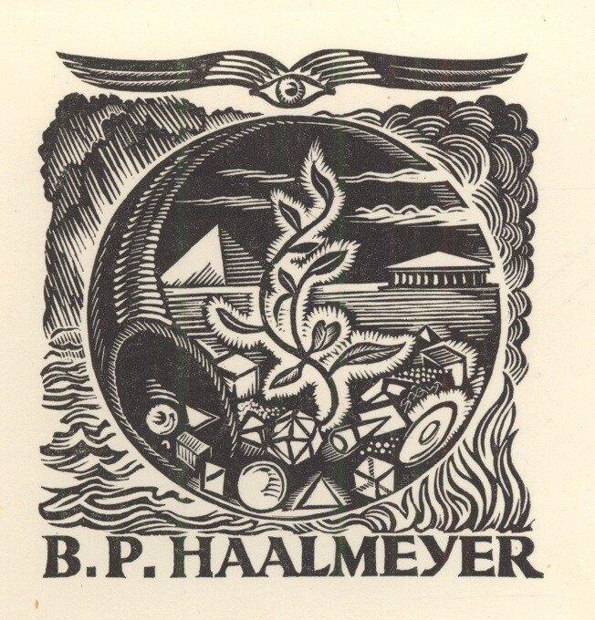 1718 Ex Libris Nederland : Thijs Mauve, 1958, Verzenden