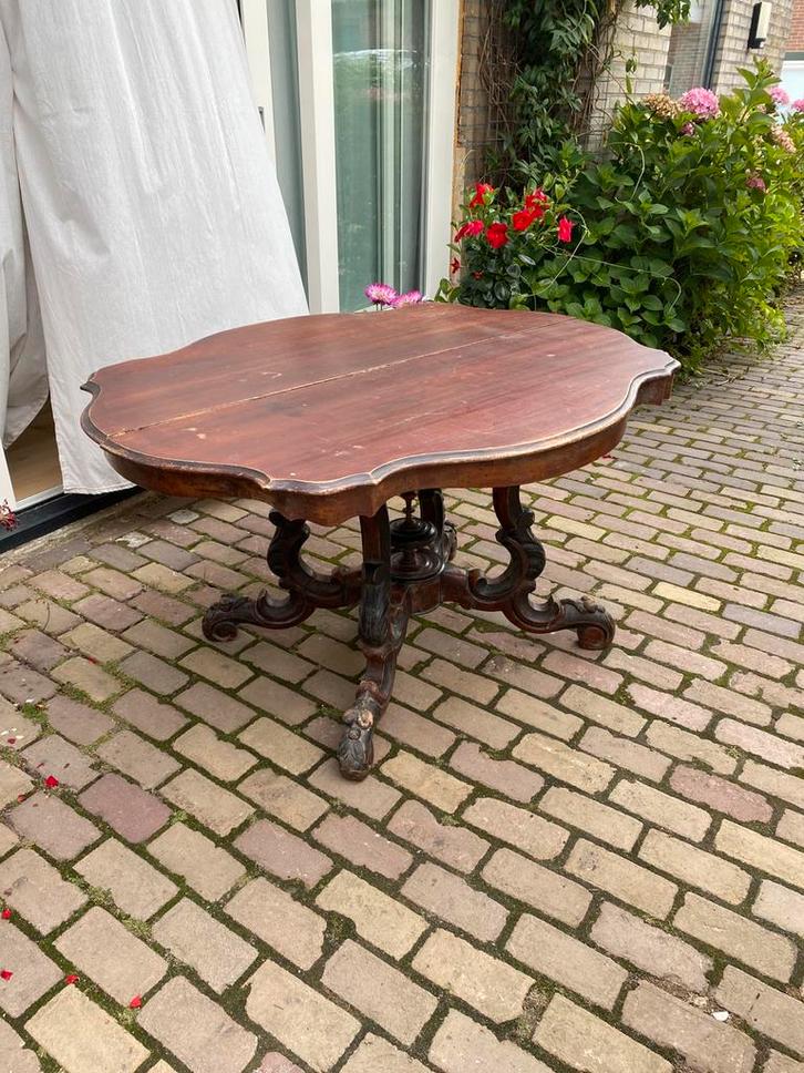 Zware tafel, opknapper, Antiek en Kunst, Antiek | Meubels | Tafels, Ophalen