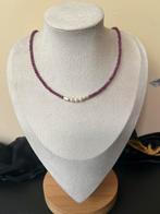 Robijn Akoya zoutwater parel geluk liefde aantrekken uniek, Nieuw, Ophalen of Verzenden, Verstelbaar, Rood