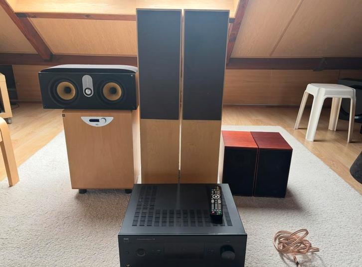 B&W CM-serie + rel strata 5+nad T758 high end set, Audio, Tv en Foto, Luidsprekers, Zo goed als nieuw, 120 watt of meer, Bowers & Wilkins (B&W)