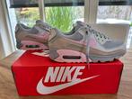 Nike Air Max 90 Vast Grey Pink-Wolf Grey maat 38.5 OG box, Nike, Ophalen of Verzenden, Grijs, Sneakers of Gympen