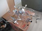 Hanglamp 8 fittingen, Huis en Inrichting, Lampen | Hanglampen, Ophalen, Gebruikt, Metaal
