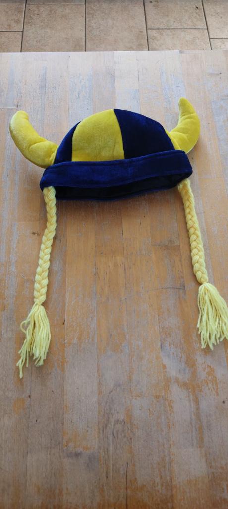 Viking muts, Ophalen of Verzenden, Gebruikt, Hoed of Pruik, Carnaval