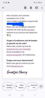 Corendon cadeaubon twv €100