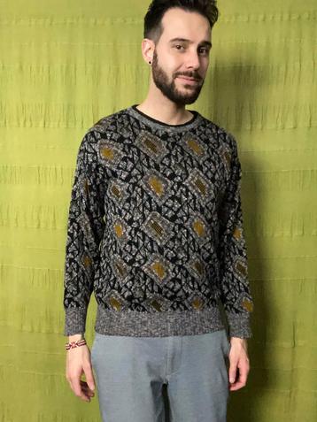 Vintage 90's trui / sweater / unisex / medium / M / print 