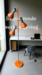 Vintage Space Age Vloerlamp Oranje, Huis en Inrichting, Lampen | Vloerlampen, Ophalen, Gebruikt, Spaceage vintage 70,s, 100 tot 150 cm