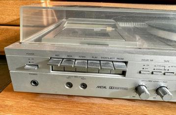 Stereo set met platenspeler,tuner(radio), cassette+speakers beschikbaar voor biedingen