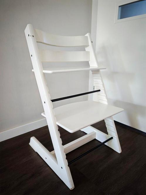 Witte Stokke Tripp Trapp (nieuw model) – gebruikt, Kinderen en Baby's, Kinderstoelen, Gebruikt, Meegroeistoel, Ophalen