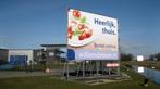 Bouwbord reclame bord Gegalvaniseerd staal, Ophalen, Zo goed als nieuw