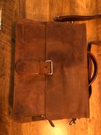 Plevier leren aktetas, Overige merken, Gebruikt, Bruin, Ophalen of Verzenden