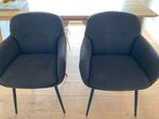 2 bouclé eetkamerstoelen, Ophalen, Overige materialen, Twee, Bruin