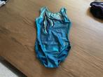 Turnpakje fairysports, maat 164 met diamantjes blauw/ groen, Sport en Fitness, Turnen, Blauw, Ophalen of Verzenden, Zo goed als nieuw