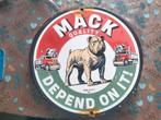 Emaille reclamebord Mack trucks, Ophalen of Verzenden, Gebruikt, Reclamebord