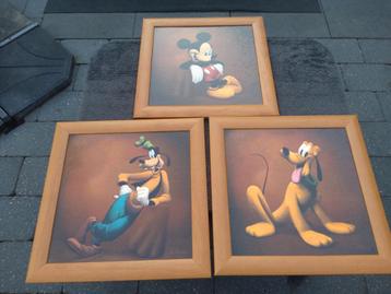 Disney Schilderijen Mickey, Goofy en Pluto beschikbaar voor biedingen