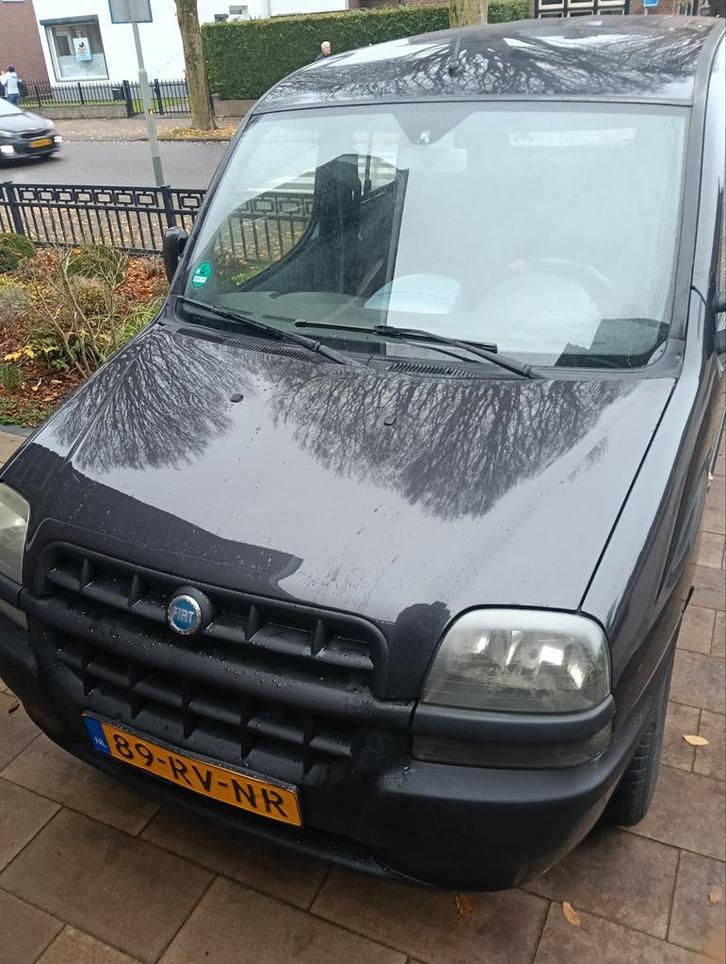 Fiat Doblo 1.6 2005 Zwart, Auto's, Fiat, Particulier, Doblo, Benzine, E, Overige carrosserieën, Handgeschakeld, Origineel Nederlands