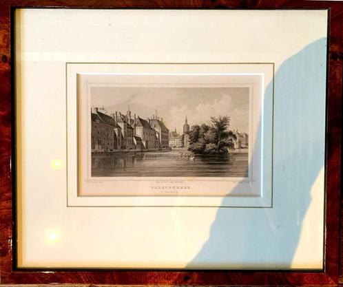 Hofvijver, Antiek en Kunst, Kunst | Etsen en Gravures, Ophalen of Verzenden