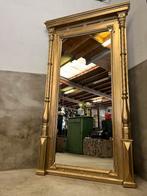 Zeer grote Antieke Franse spiegel 221 x 116 cm, Antiek en Kunst, Antiek | Spiegels, 100 tot 150 cm, Rechthoekig, Ophalen of Verzenden