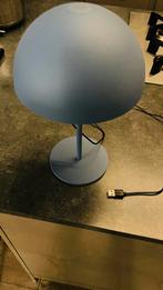 Blauwe bolvormige lamp, Ophalen of Verzenden, Zo goed als nieuw, Kunststof, 50 tot 75 cm