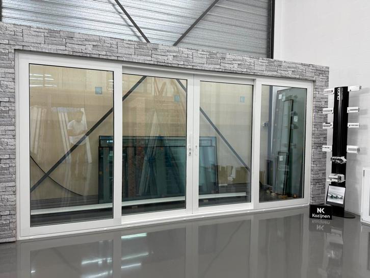 Aluminium Hef Schuifpui 4500x2200 hr++ gelaagd glas, Doe-het-zelf en Verbouw, Kozijnen en Schuifpuien, Nieuw, Schuifpui, Aluminium