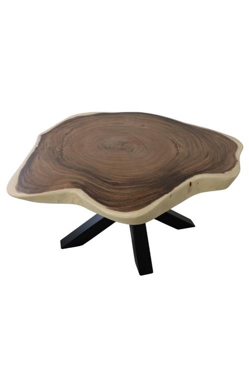 aparte ronde boomstamtafel, Huis en Inrichting, Tafels | Eettafels, Nieuw, 150 tot 200 cm, 150 tot 200 cm, Vijf personen of meer