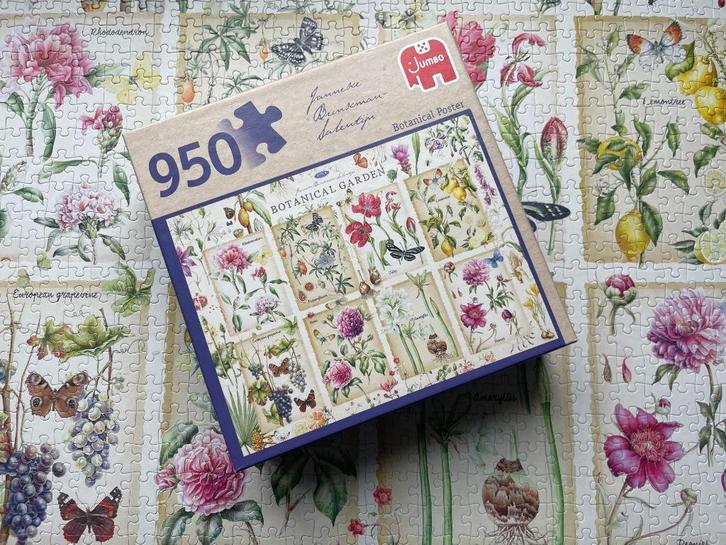 Legpuzzel Janneke Brinkman Botanical Garden 950 stukjes, Hobby en Vrije tijd, Denksport en Puzzels, Gebruikt, Legpuzzel, 500 t/m 1500 stukjes