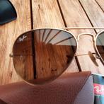 Ray Ban Aviator zonnebril, Sieraden, Tassen en Uiterlijk, Zonnebrillen en Brillen | Heren, Verzenden, Zo goed als nieuw, Bruin