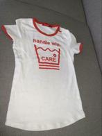 Br@nd shirt tshirt 158 164 off white rood, Kinderen en Baby's, Kinderkleding | Maat 158, Meisje, Zo goed als nieuw, Shirt of Longsleeve