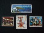 4 Griekse postzegels Griekenland - 3x gestempeld 1x postfris, Ophalen of Verzenden, Griekenland