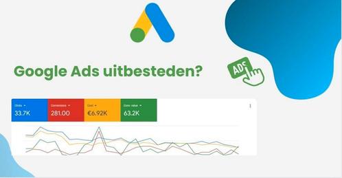 Google Ads uitbesteden? Vanaf €60 per uur ex btw!, Diensten en Vakmensen, Promotie- en Reclamebureaus, Promotiewerk, Strategie en Advies