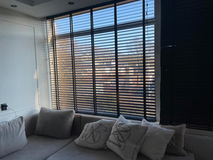 houten jaloezie, Huis en Inrichting, Stoffering | Gordijnen en Lamellen, Zo goed als nieuw, 150 tot 200 cm, Ophalen of Verzenden