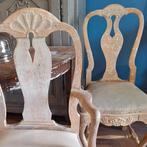 3 Gustaviaanse stoelen, scraped, Antiek en Kunst, Antiek | Meubels | Stoelen en Banken, Ophalen of Verzenden