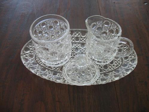roomstel kristal suiker, Antiek en Kunst, Antiek | Glas en Kristal, Ophalen of Verzenden