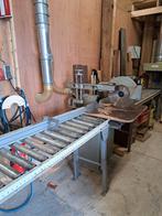 Graule 170mm afkortzaag + 500cm en 250cm rollerbaan+bemating, 70 mm of meer, Ophalen of Verzenden, Zo goed als nieuw, Afkortzaag