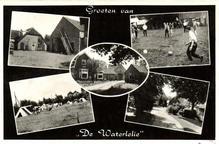 Groeten van De Waterlelie - Hulshorst - 5 afb - 1964 gelopen, Verzamelen, Ansichtkaarten | Nederland, Ongelopen, Noord-Brabant