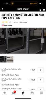 Rogue Infinity/Monster Lite Pin & Pipe Safeties, Sport en Fitness, Ophalen, Nieuw, Armen, Overige typen