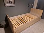 Steigerhout bed met bijpassend bureau in zgan staat, Ophalen, 90 cm, Eenpersoons, Steigerhout