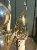 Venetiaanse glazen kroonluchter met 9 lampen, Huis en Inrichting, Lampen | Kroonluchters, Glas, Gebruikt, Ophalen