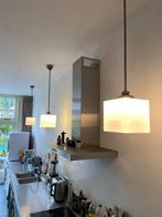Kubuslampen, mat wit glas set van 3, Ophalen, Zo goed als nieuw, Minder dan 50 cm, Minimalistisch