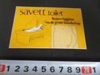 sticker strip blote billen SAVETT toilet vochtige doekjes, Verzamelen, Ophalen, Zo goed als nieuw, Bedrijf of Vereniging