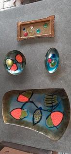 CELLINI ITALIË GLAS EMAILLE SCHAALTJES VINTAGE, Antiek en Kunst, Ophalen of Verzenden