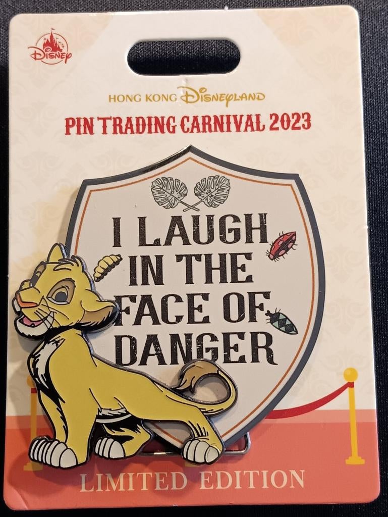 Hong Kong Disneyland Pin Trading Carnival 2023 Simba Pin, Ophalen of Verzenden, Leeuwenkoning of Jungle Boek, Nieuw, Beeldje of Figuurtje