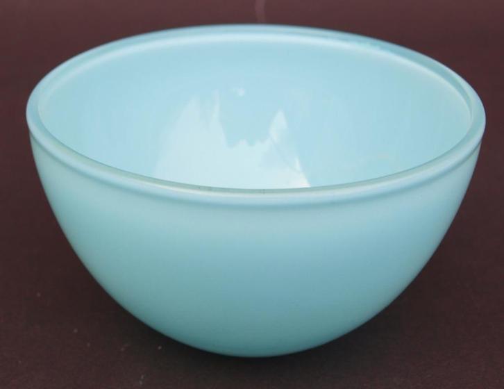 3 schaaltjes - Aqua - glas - 100% gaaf, Huis en Inrichting, Keuken | Servies, Nieuw, Schaal of Schalen, Effen, Glas, Ophalen of Verzenden