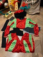 Pietenpak maat 146 jongen compleet rood groen Sinterklaas, Diversen, Sinterklaas, Ophalen of Verzenden, Nieuw